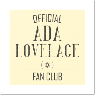 Science and Tech: Ada Lovelace Fan Club (dark text) Posters and Art